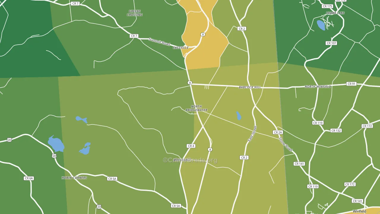 Cassville, NY Map of Murder Rates
