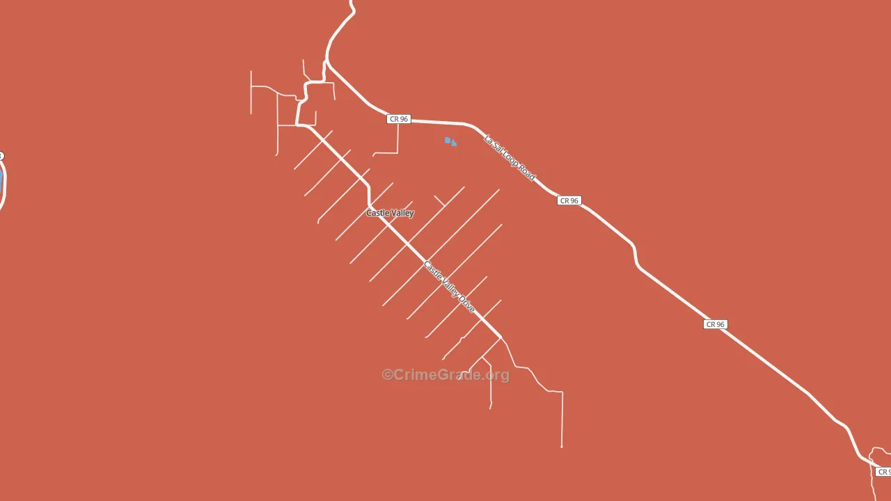 Castle Valley, UT Map of Murder Rates