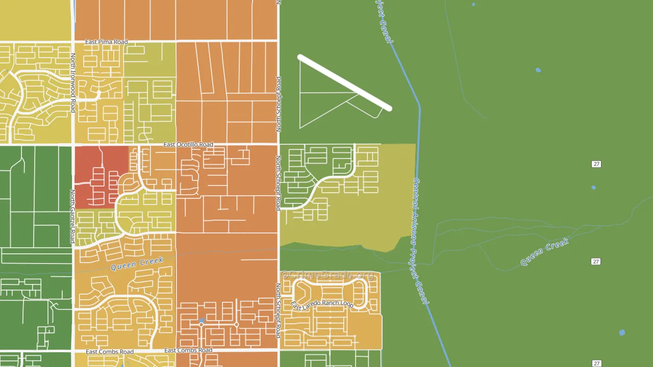 Castlegate, San Tan Valley, AZ Map of Murder Rates
