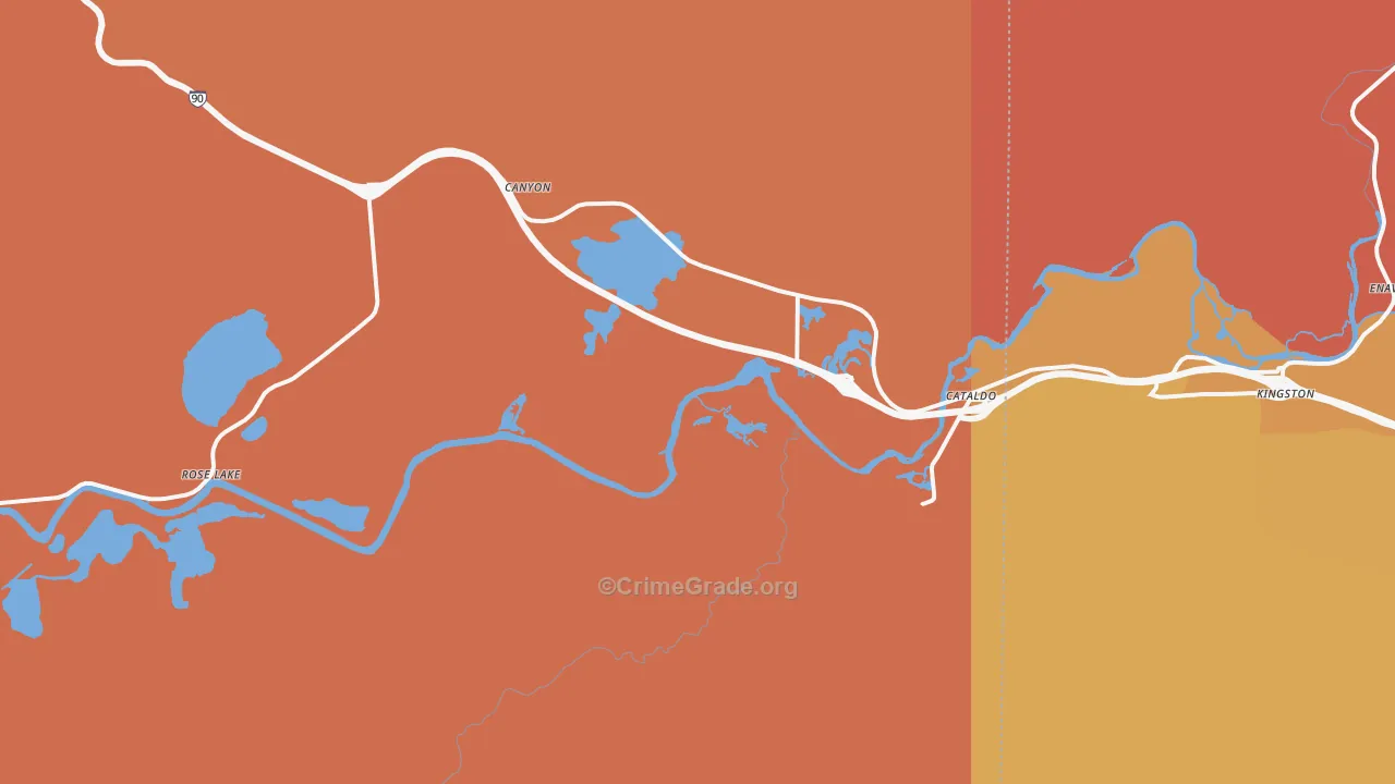 Cataldo, ID Map of Murder Rates