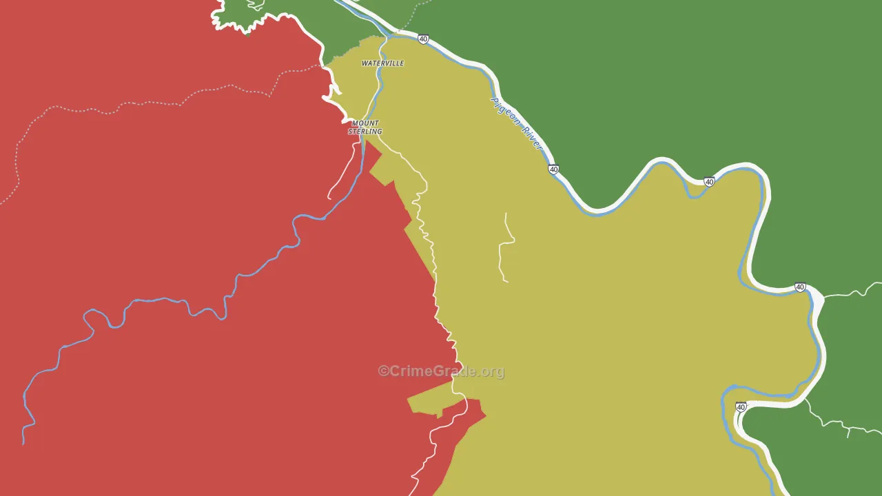Cataloochee, NC Map of Murder Rates