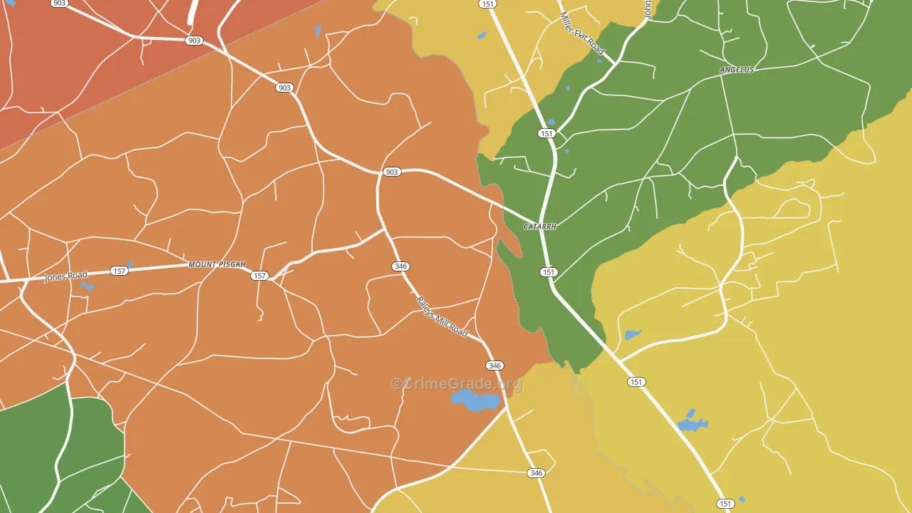 Catarrh, SC Map of Murder Rates