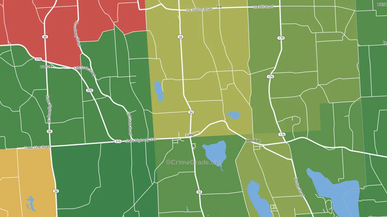 Cato, NY Map of Murder Rates