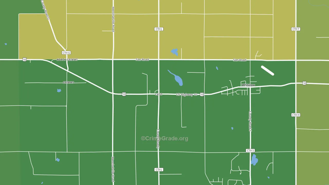 Cato, WI Map of Murder Rates