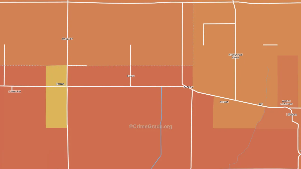 Catron, MO Map of Murder Rates