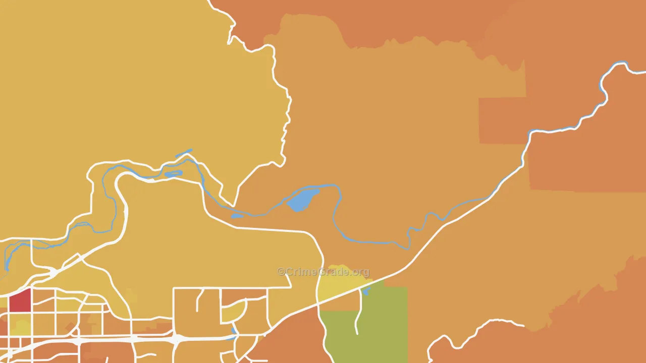 Cawelo, CA Map of Murder Rates