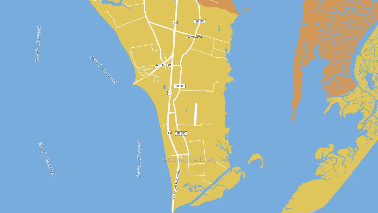 Cedar Grove, VA Map of Murder Rates