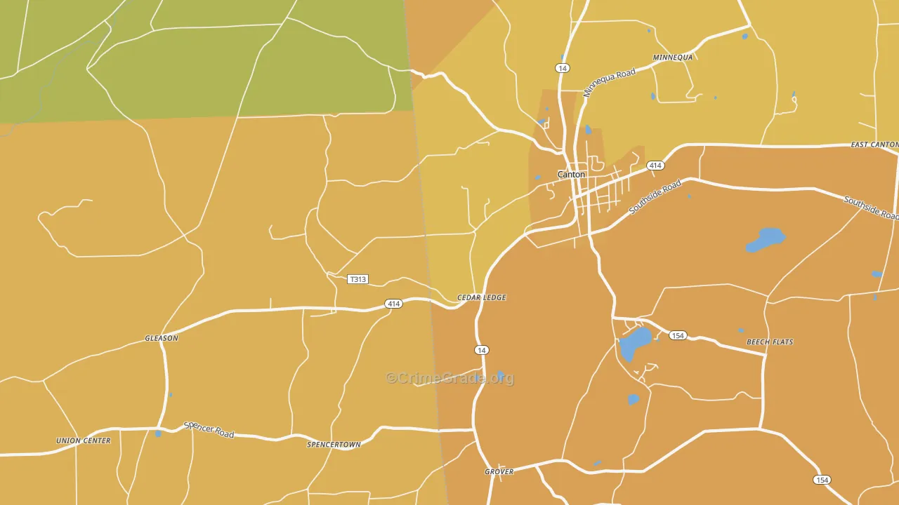 Cedar Ledge, PA Map of Murder Rates