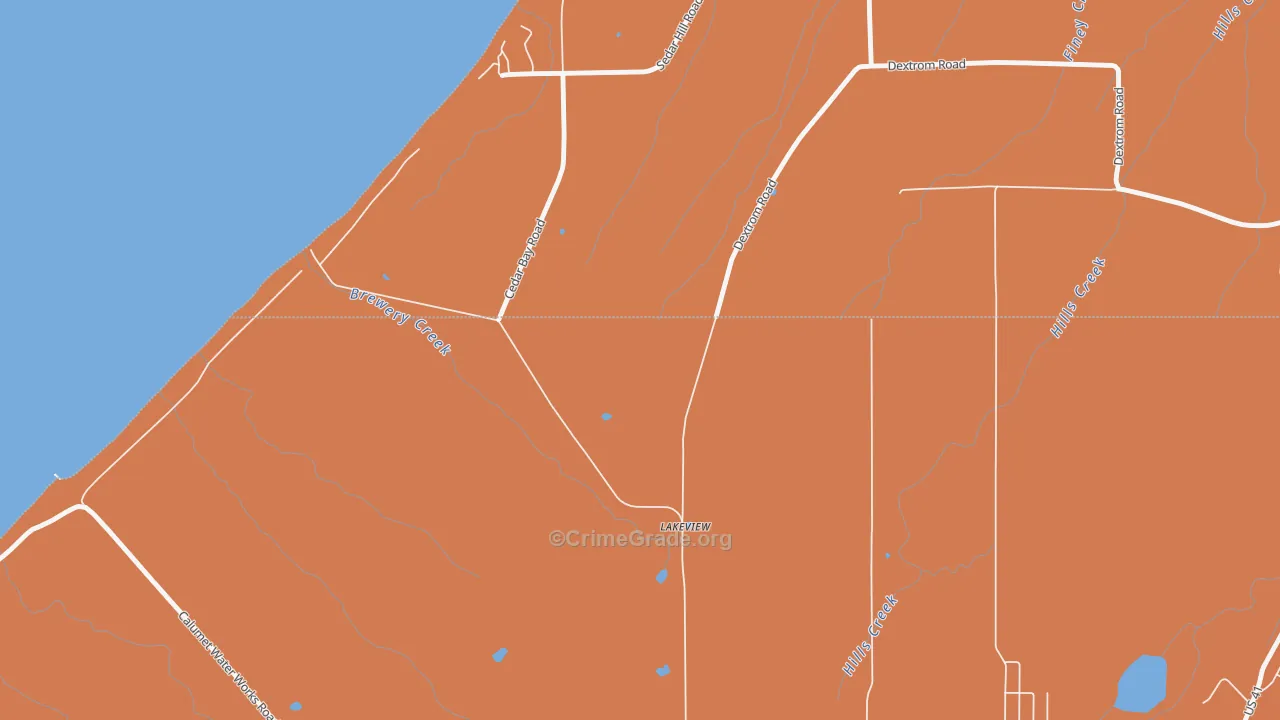 Centennial Heights, MI Map of Murder Rates