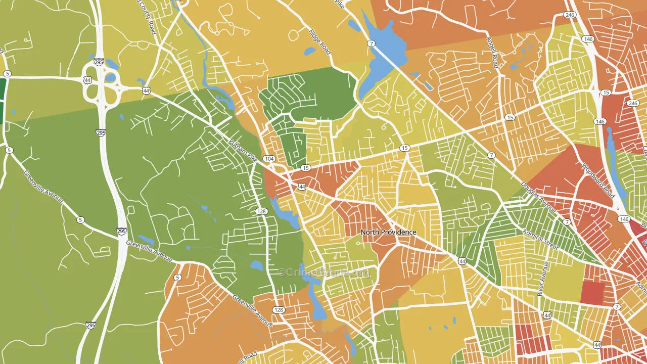 Centerdale, Providence, RI Map of Murder Rates