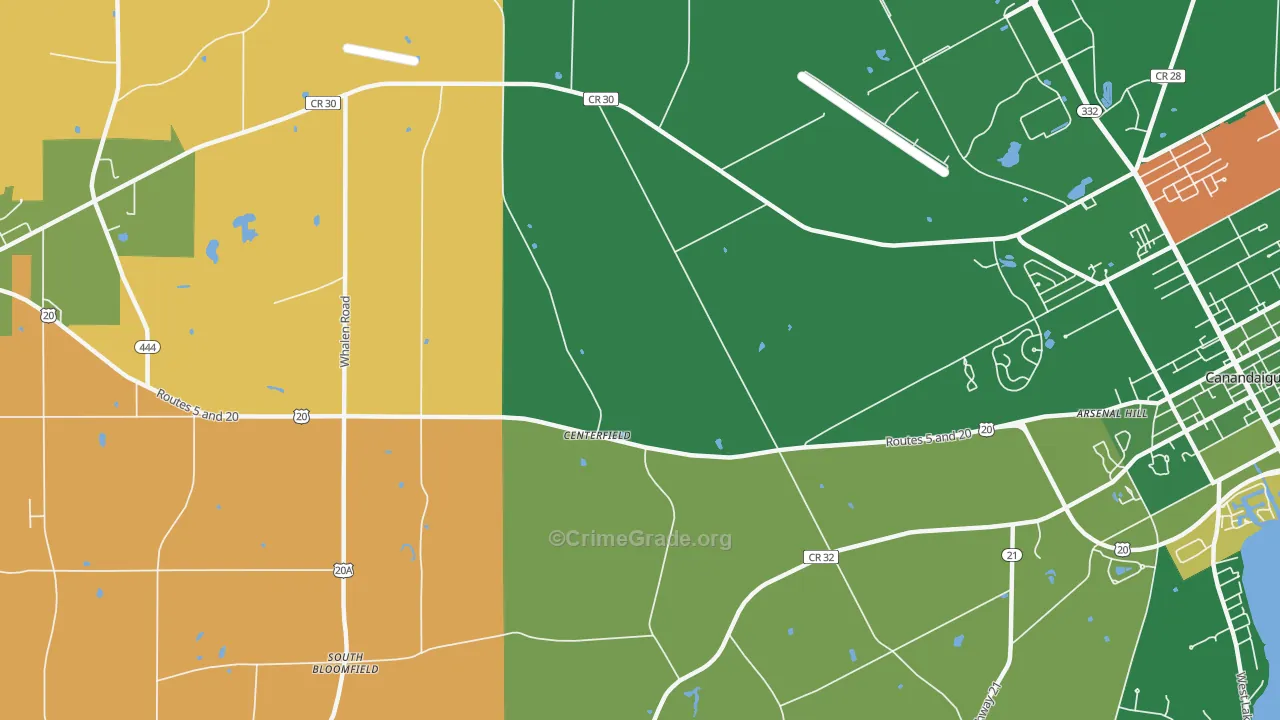 Centerfield, NY Map of Murder Rates