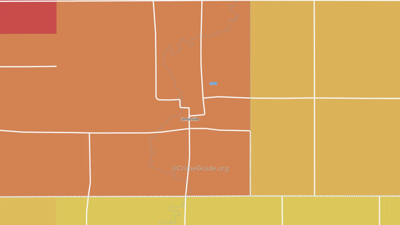 Centerville, SD Map of Murder Rates