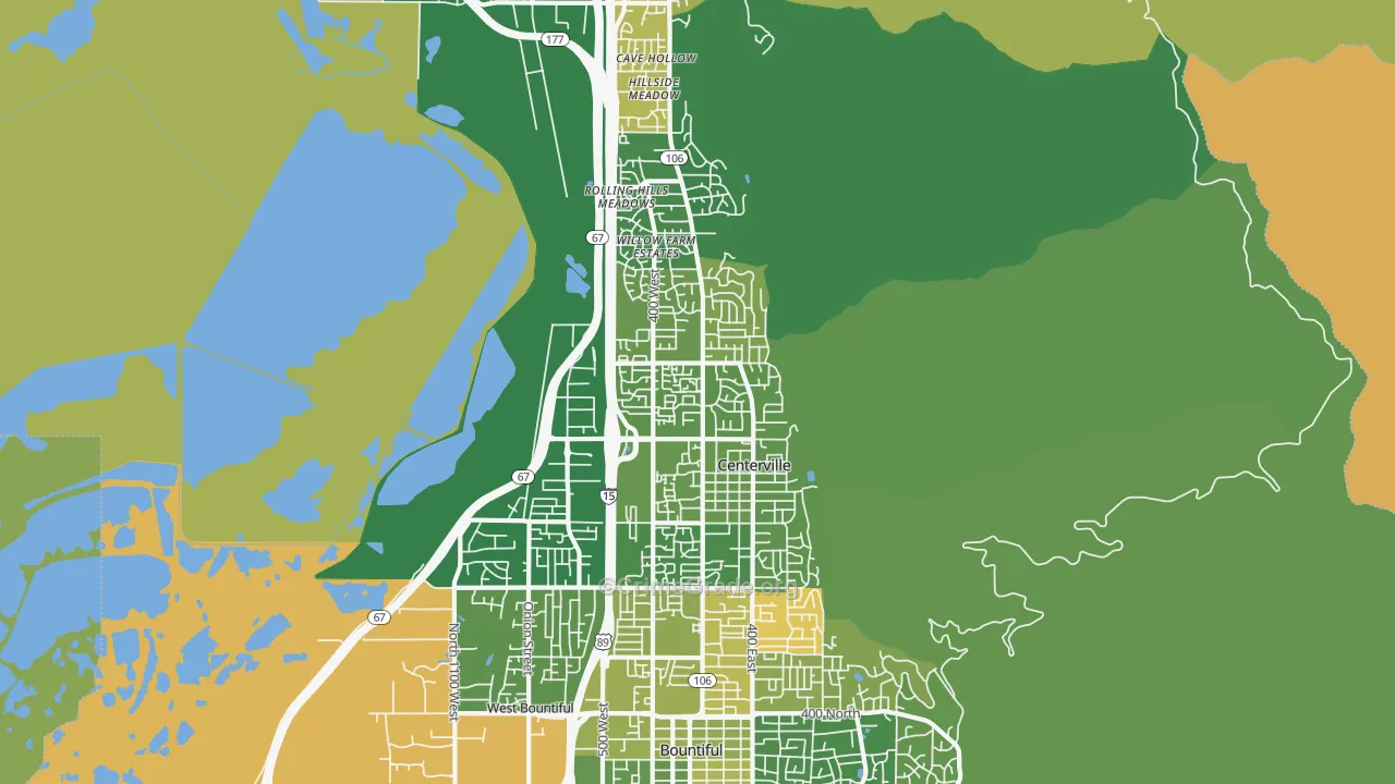 Centerville, UT Map of Murder Rates