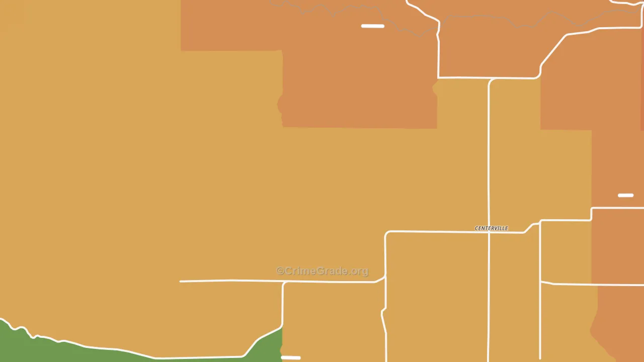 Centerville, WA Map of Murder Rates