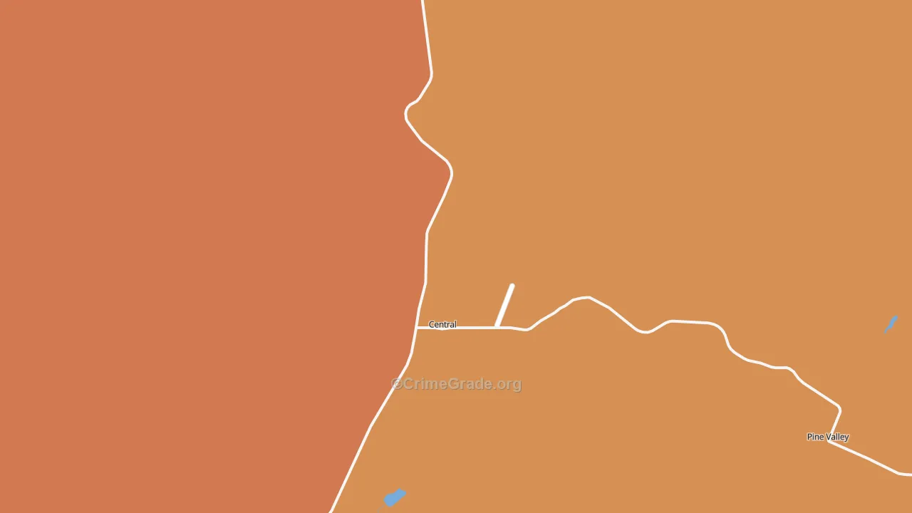 Central, UT Map of Murder Rates