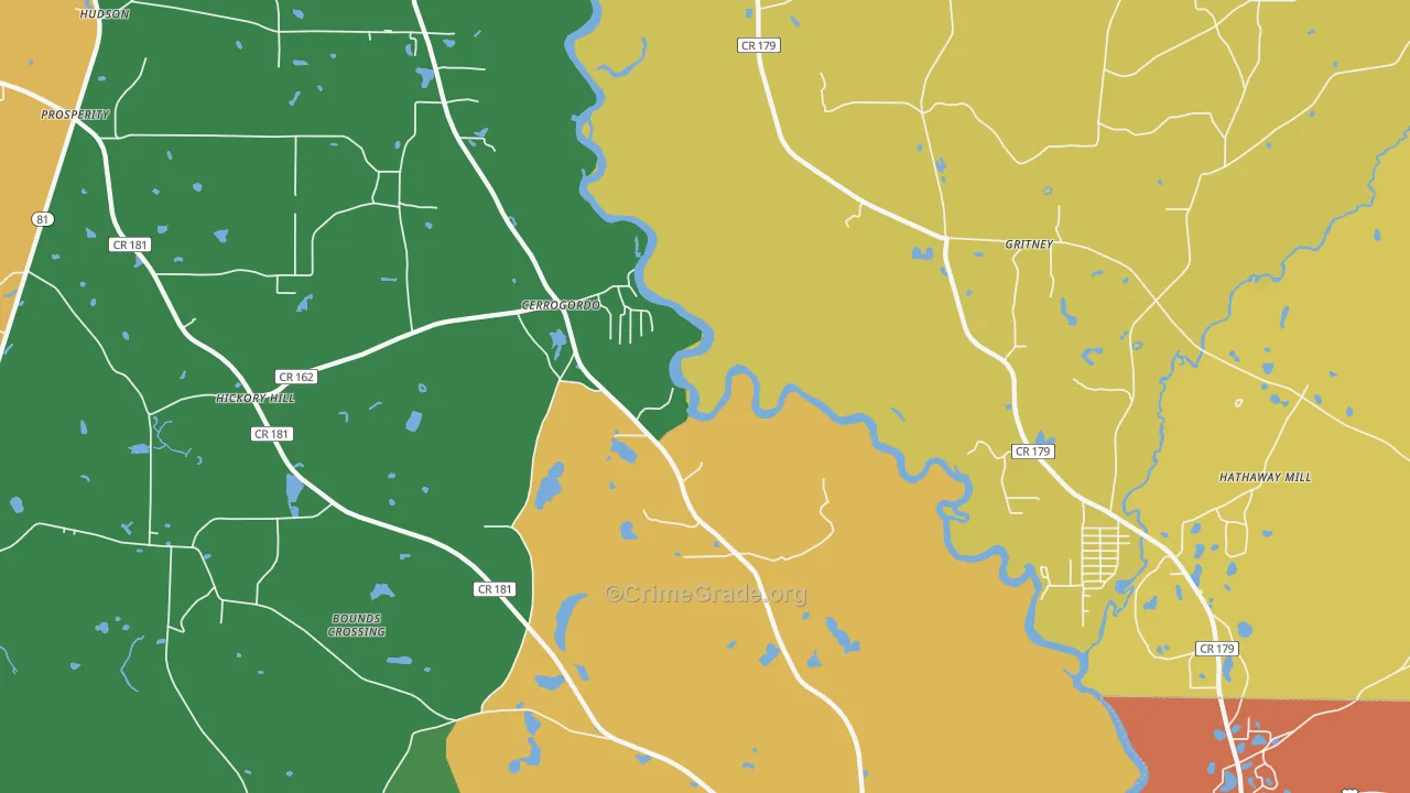 Cerrogordo, FL Map of Murder Rates