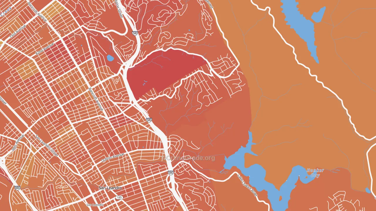 Chabot Park, Oakland, CA Map of Murder Rates