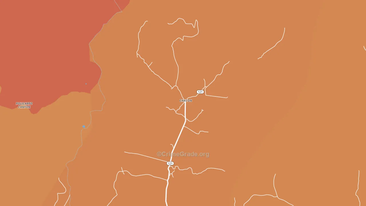 Chacon, NM Map of Murder Rates