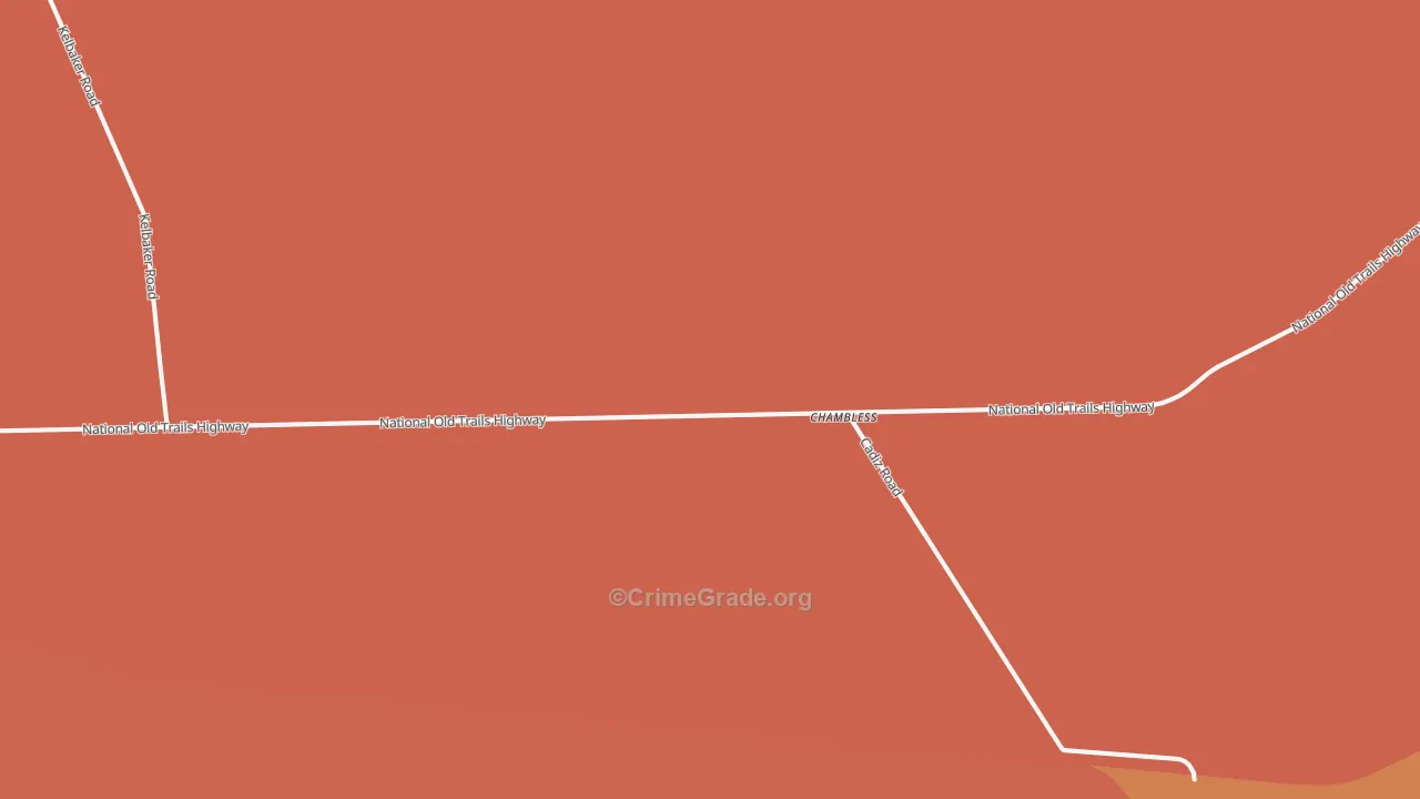 Chambless, CA Map of Murder Rates