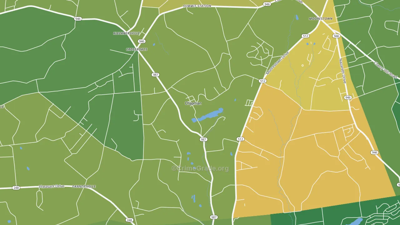 Chapman, PA Map of Murder Rates