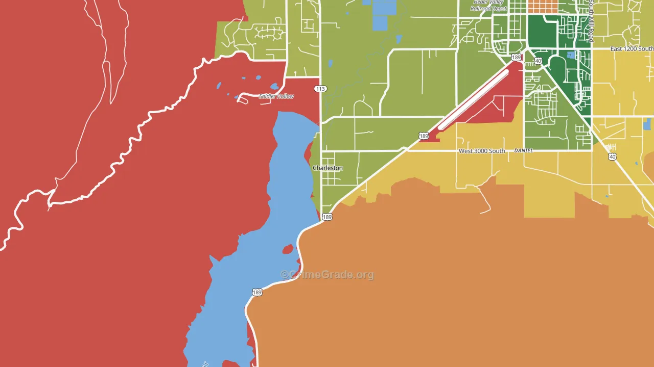 Charleston, UT Map of Murder Rates
