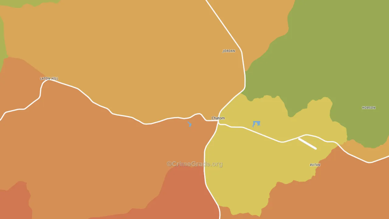 Chatom, AL Map of Murder Rates