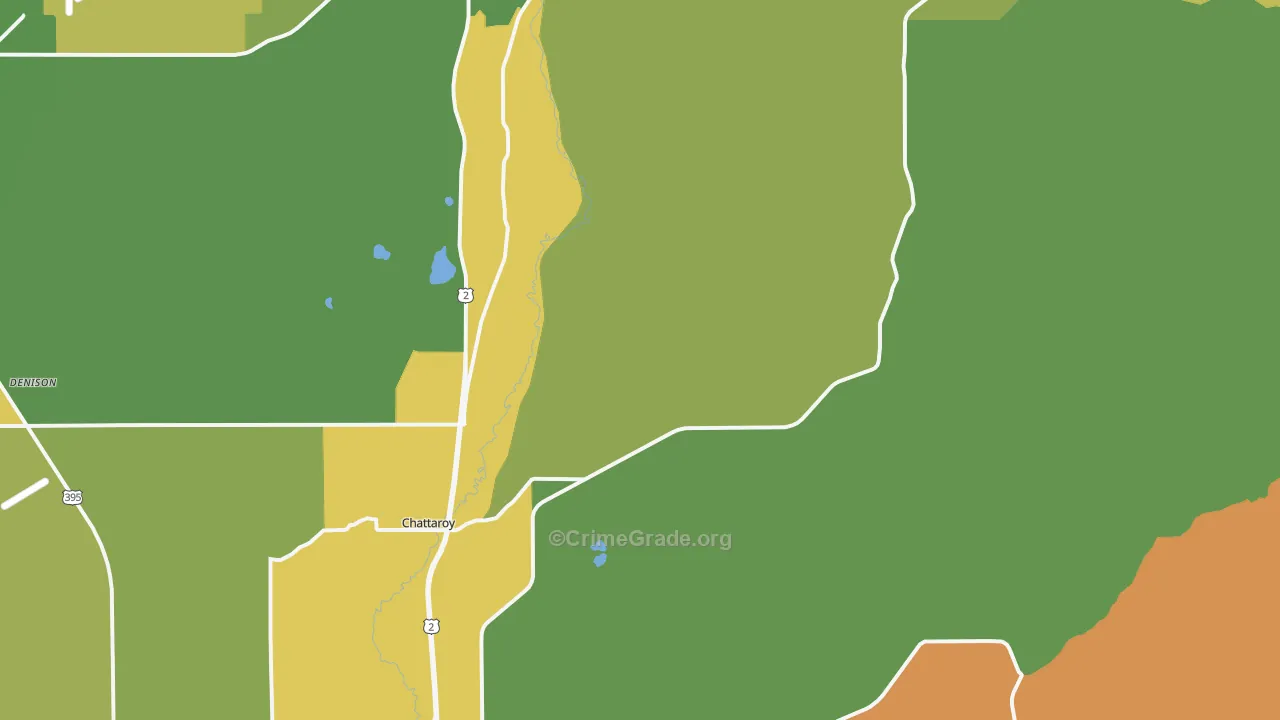 Chattaroy, WA Map of Murder Rates
