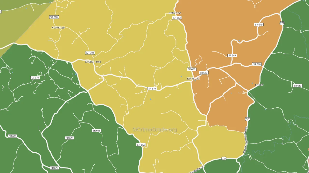 Check, VA Map of Murder Rates