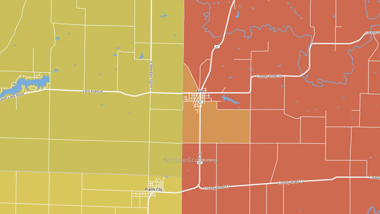 Checkrow, IL Map of Murder Rates