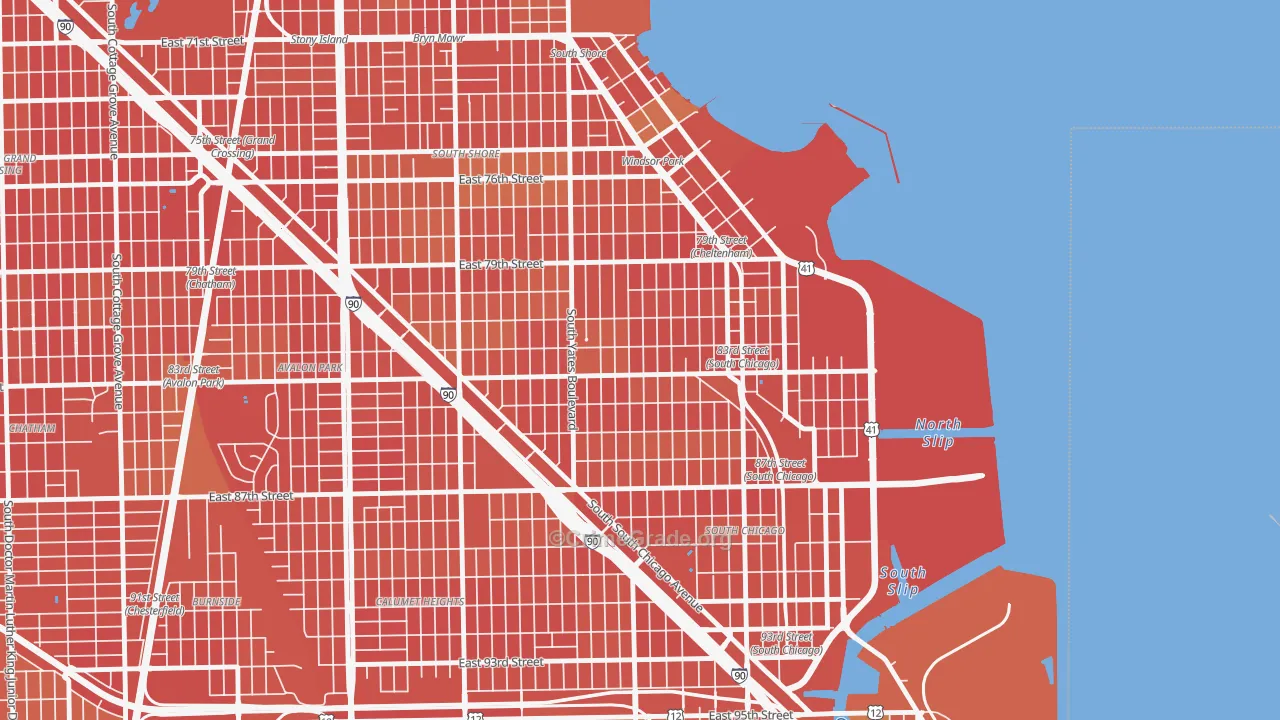 Cheltenham, Chicago, IL Map of Murder Rates