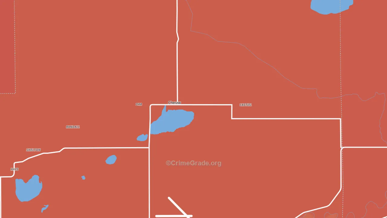 Cheraw, CO Map of Murder Rates