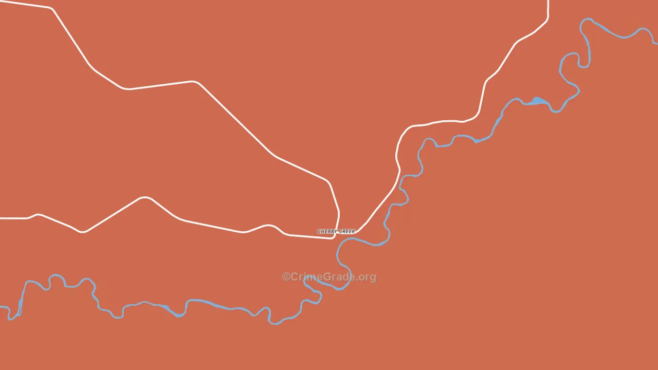 Cherry Creek, SD Map of Murder Rates