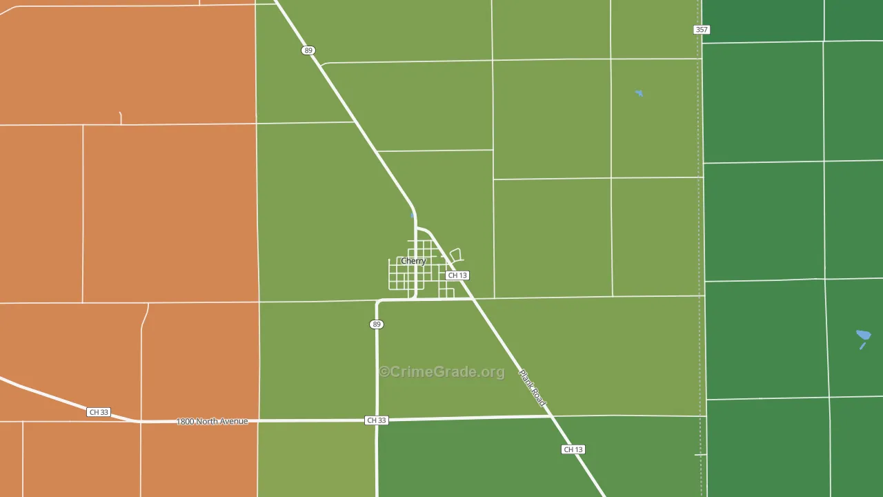 Cherry, IL Map of Murder Rates