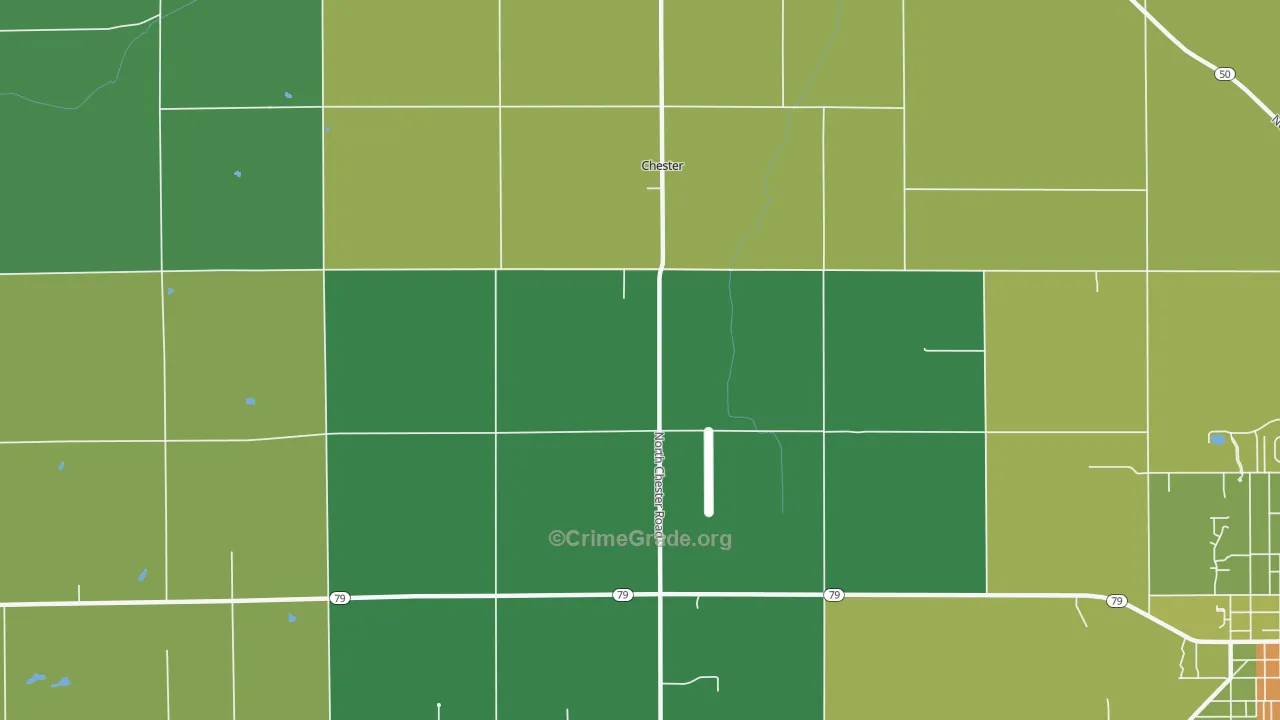 Chester, MI Map of Murder Rates