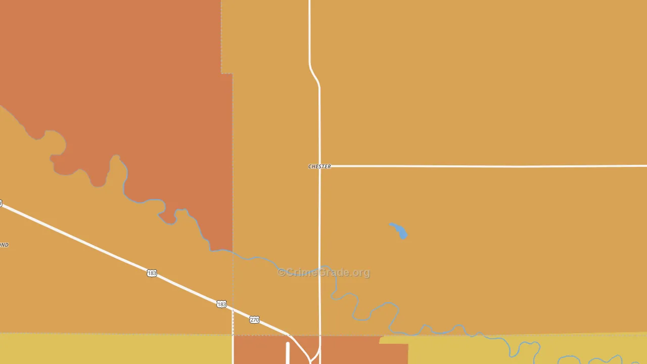 Chester, OK Map of Murder Rates