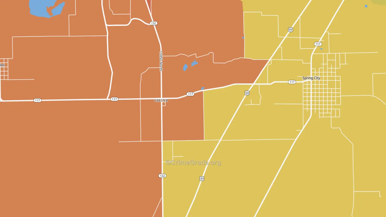 Chester, UT Map of Murder Rates