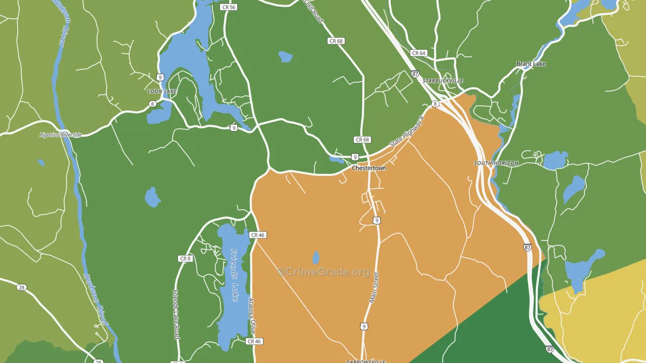 Chestertown, NY Map of Murder Rates
