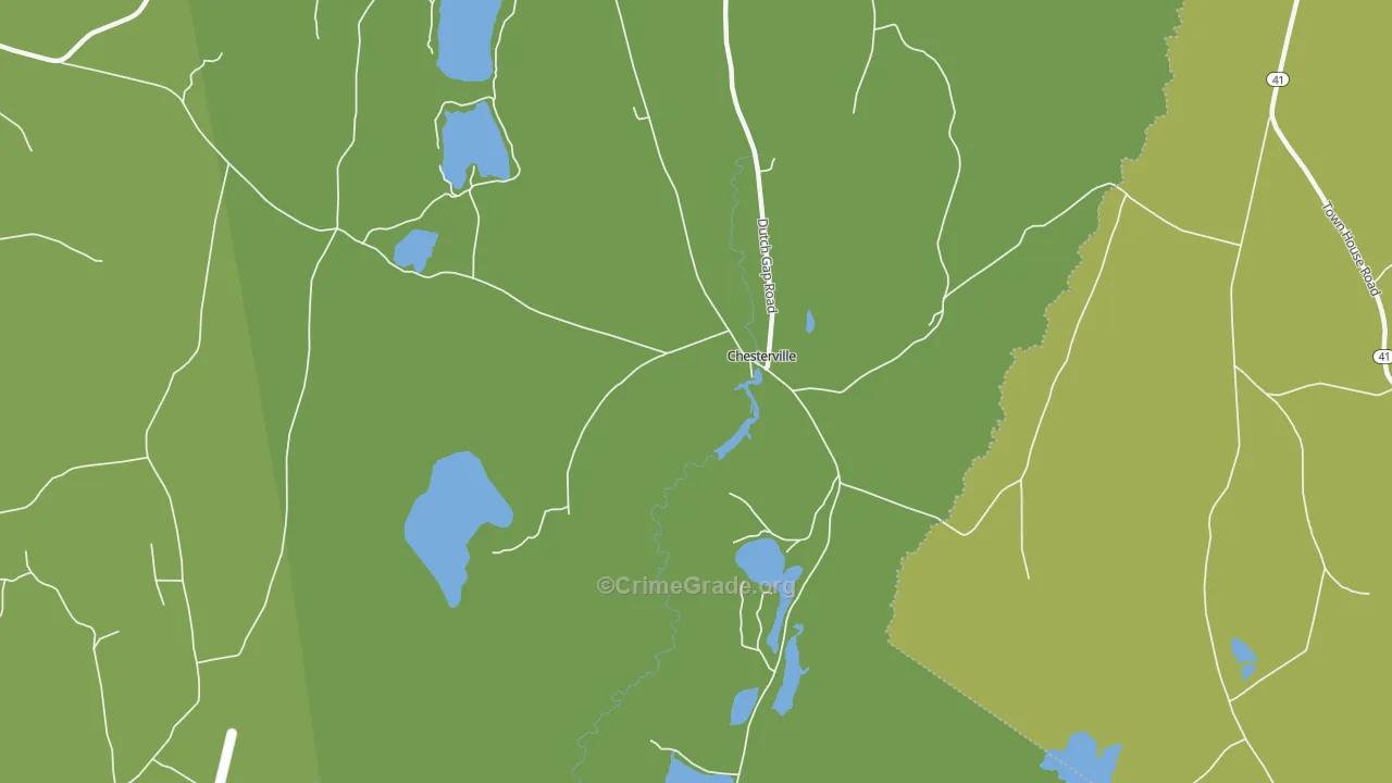 Chesterville, ME Map of Murder Rates