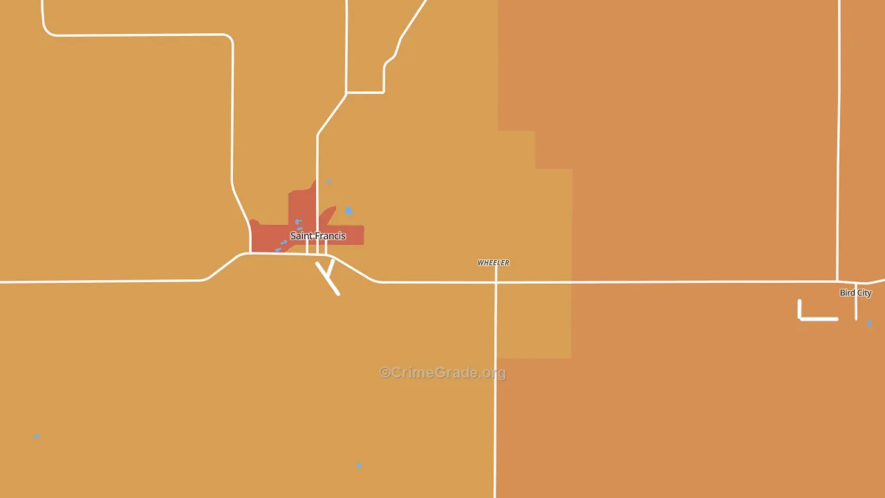 Cheyenne County, KS Map of Murder Rates