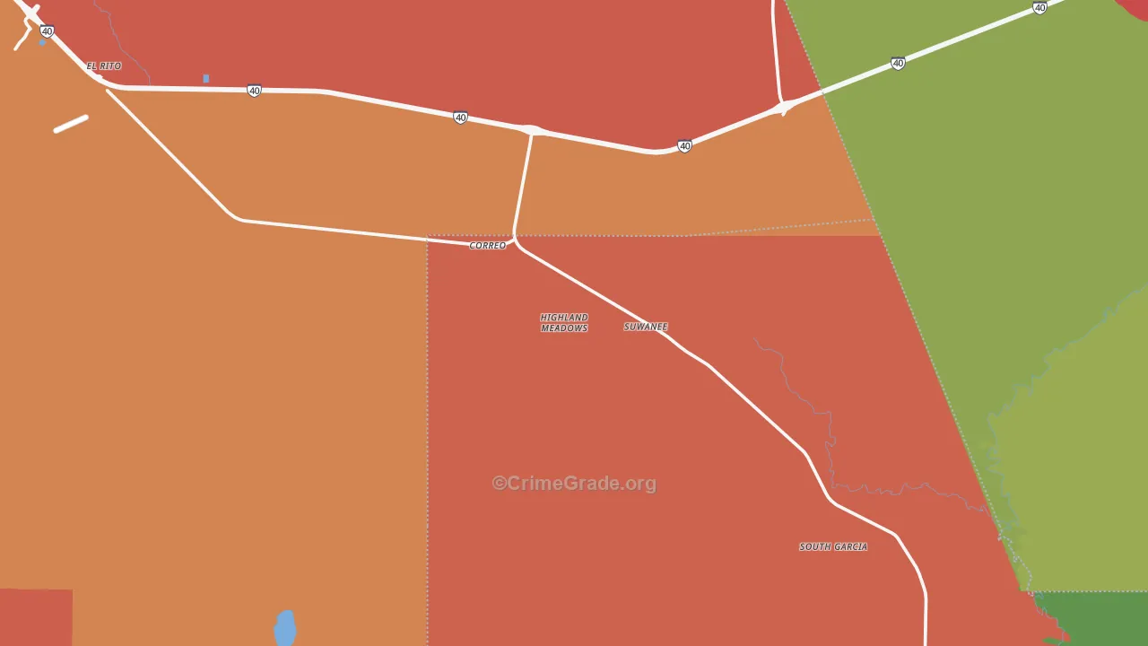 Chical, NM Map of Murder Rates