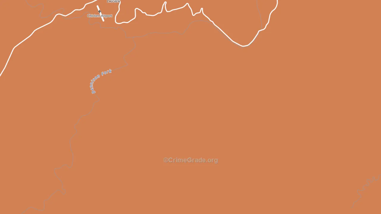 Chicken, AK Map of Murder Rates