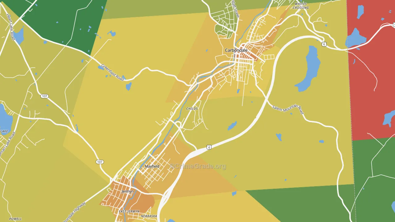 Childs, PA Map of Murder Rates