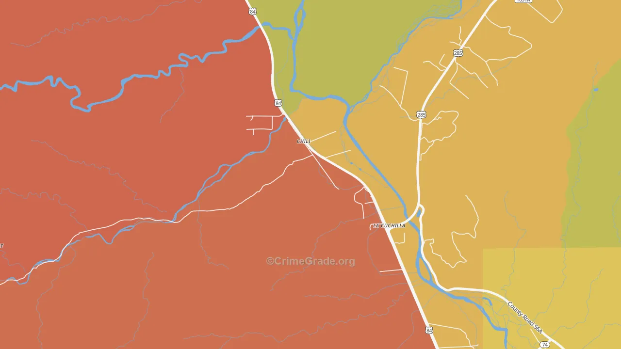 Chili, NM Map of Murder Rates