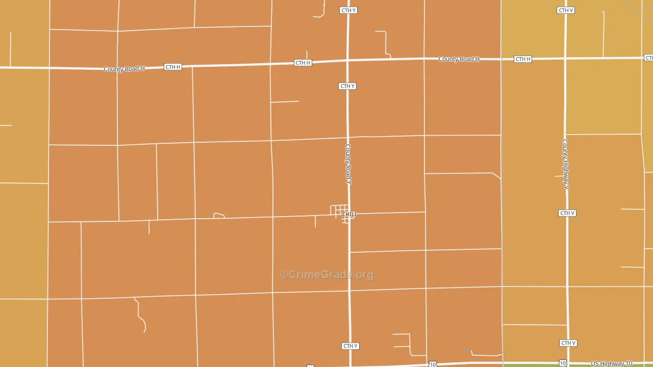 Chili, WI Map of Murder Rates