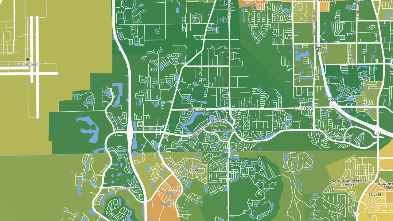 Chimney Lakes, Jacksonville, FL Map of Murder Rates