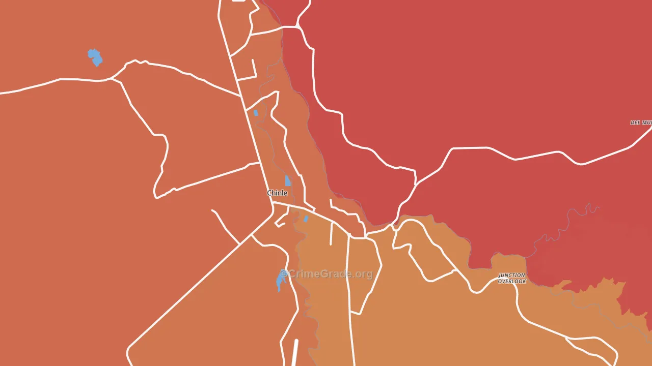 Chinle, AZ Map of Murder Rates