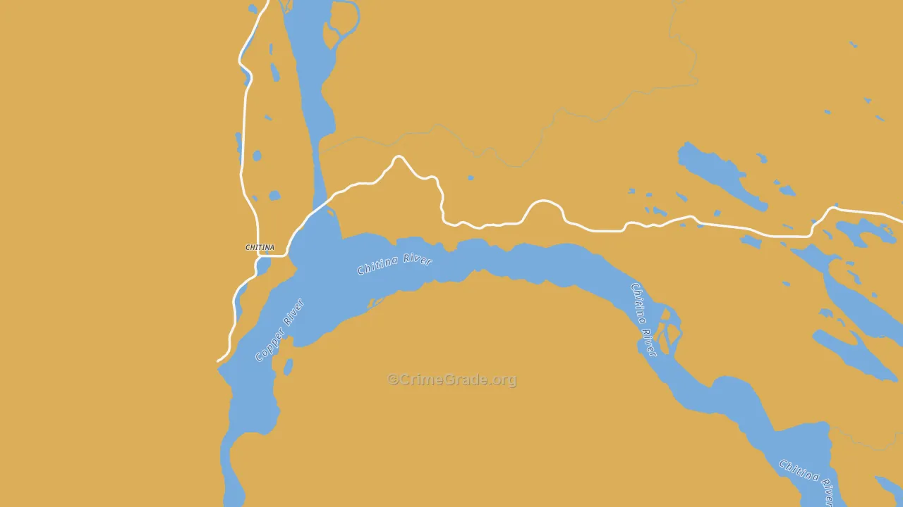 Chitina, AK Map of Murder Rates