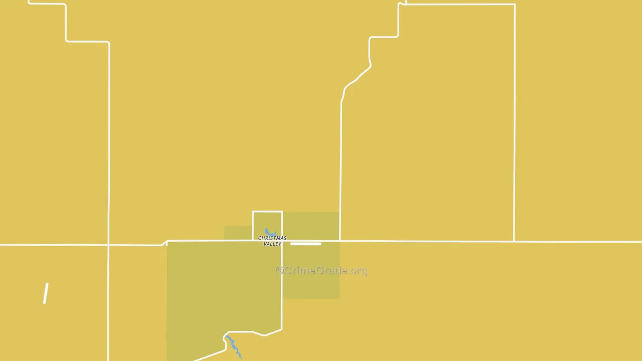 Christmas Valley, OR Map of Murder Rates