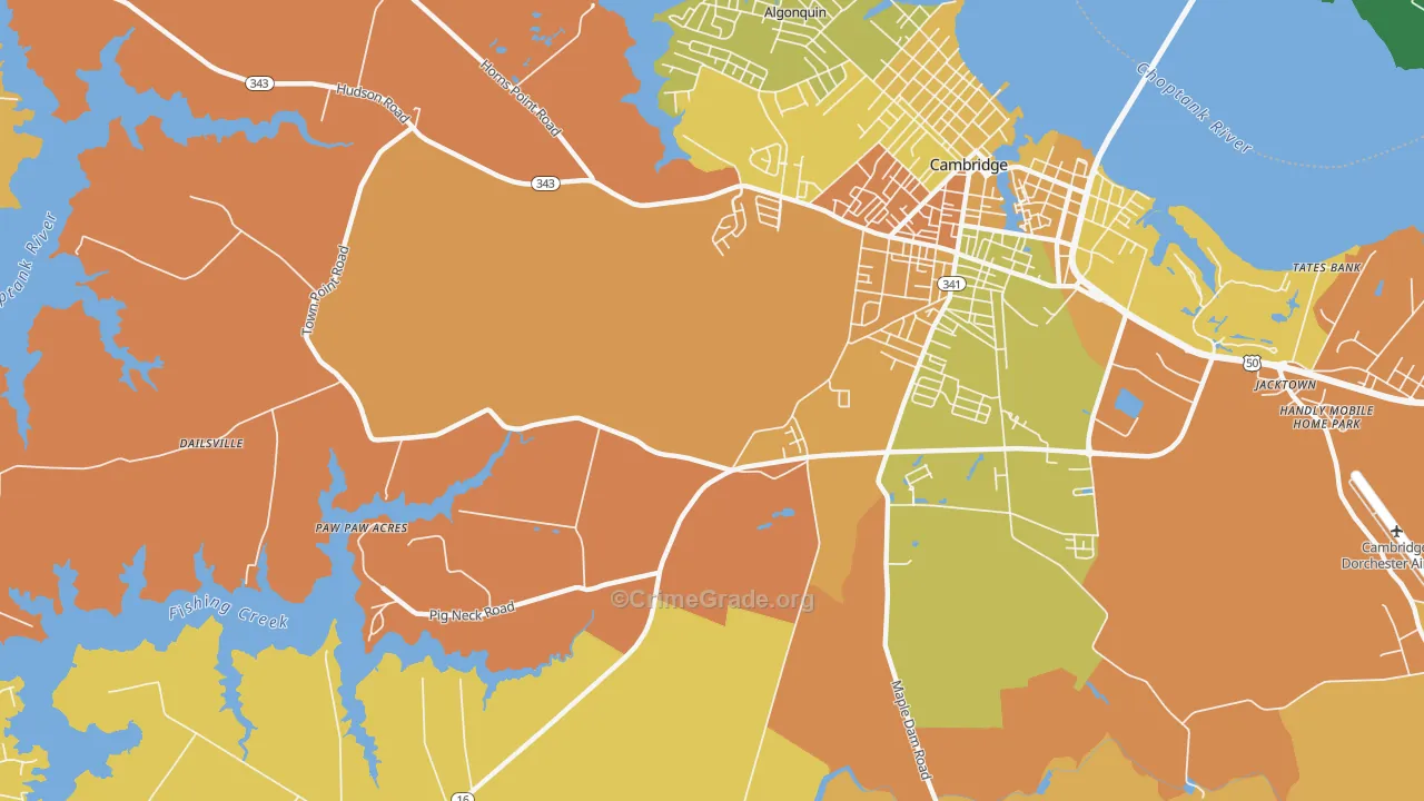 Christs Rock, MD Map of Murder Rates
