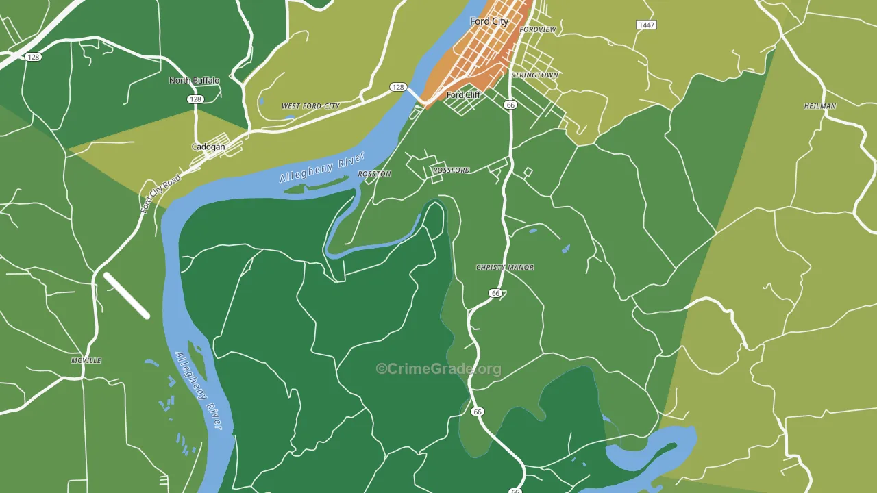 Christy Manor, PA Map of Murder Rates